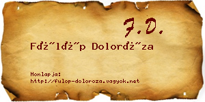 Fülöp Doloróza névjegykártya